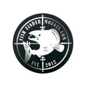 Silver Light 4" Fish Finder Mounts Decal
