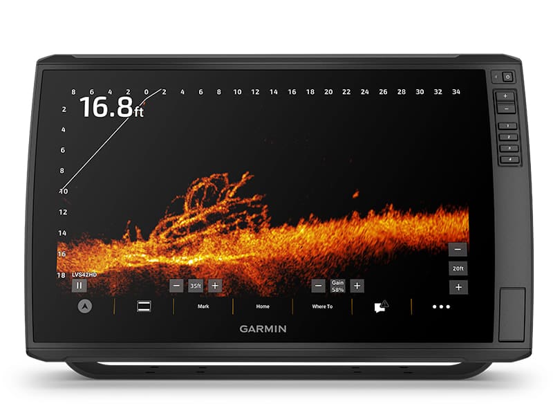 Garmin LiveScope 2 HD live sonar on a compatible chartplotter